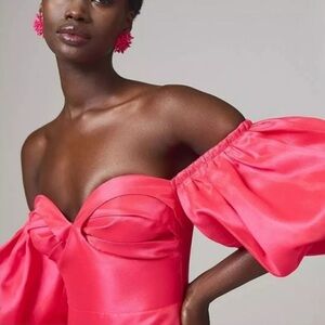 Anthropologie Pink Off-Shoulder Mini Dress